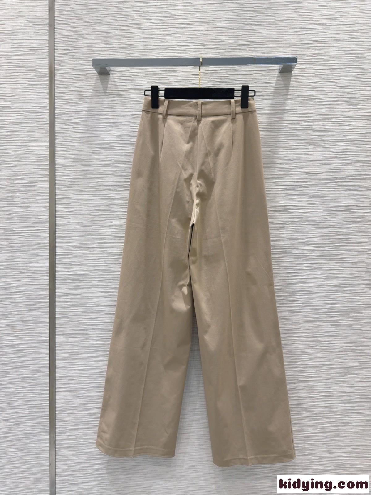 クリスチャン・ディオール パンツ コピー エレガント ワイドレッグパンツ-4
