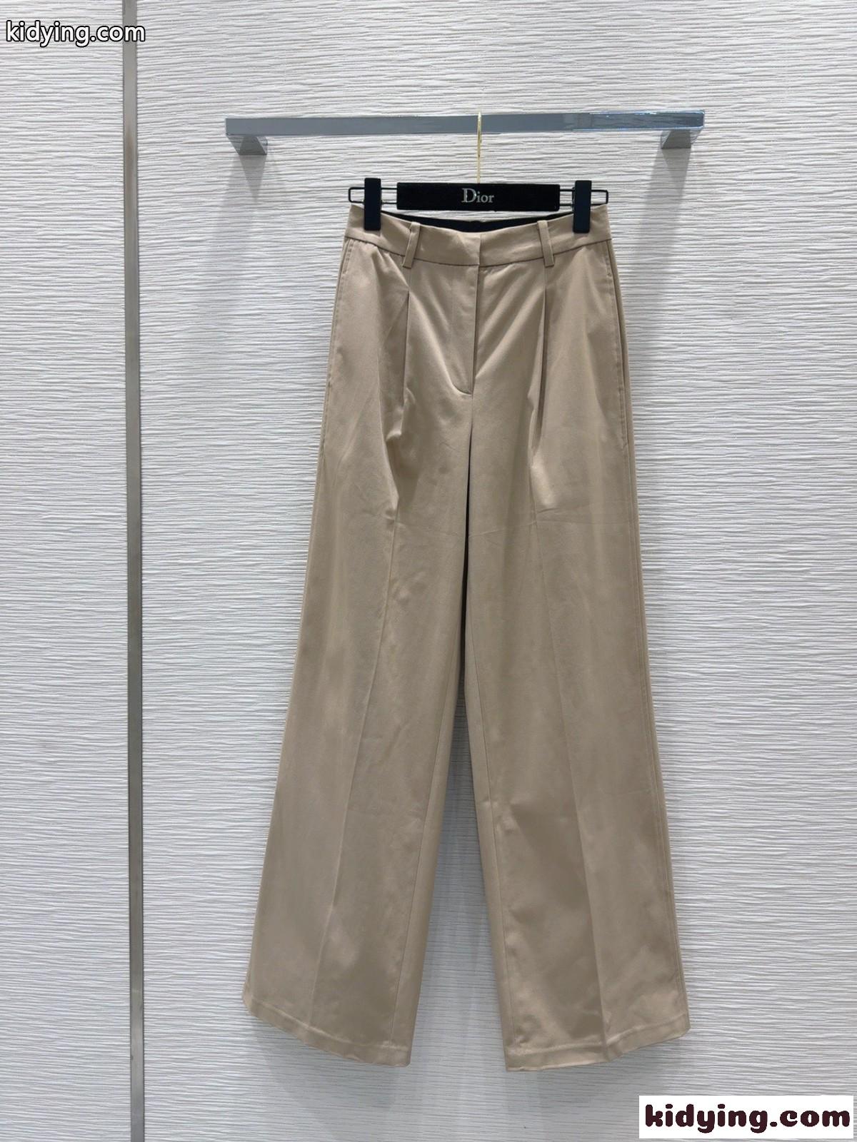 クリスチャン・ディオール パンツ コピー エレガント ワイドレッグパンツ-1