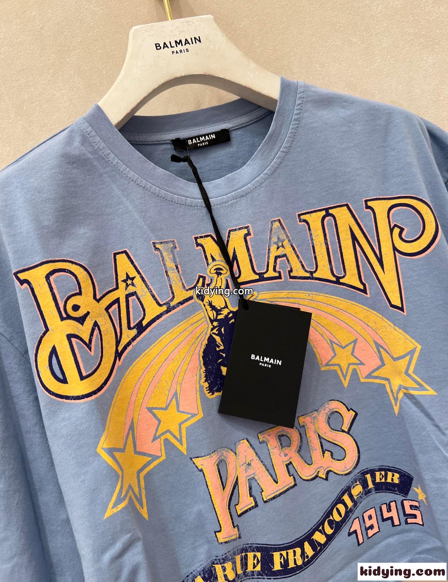 バルマン 半袖Tシャツ コピー Balmain ウェスタン Tシャツ-2