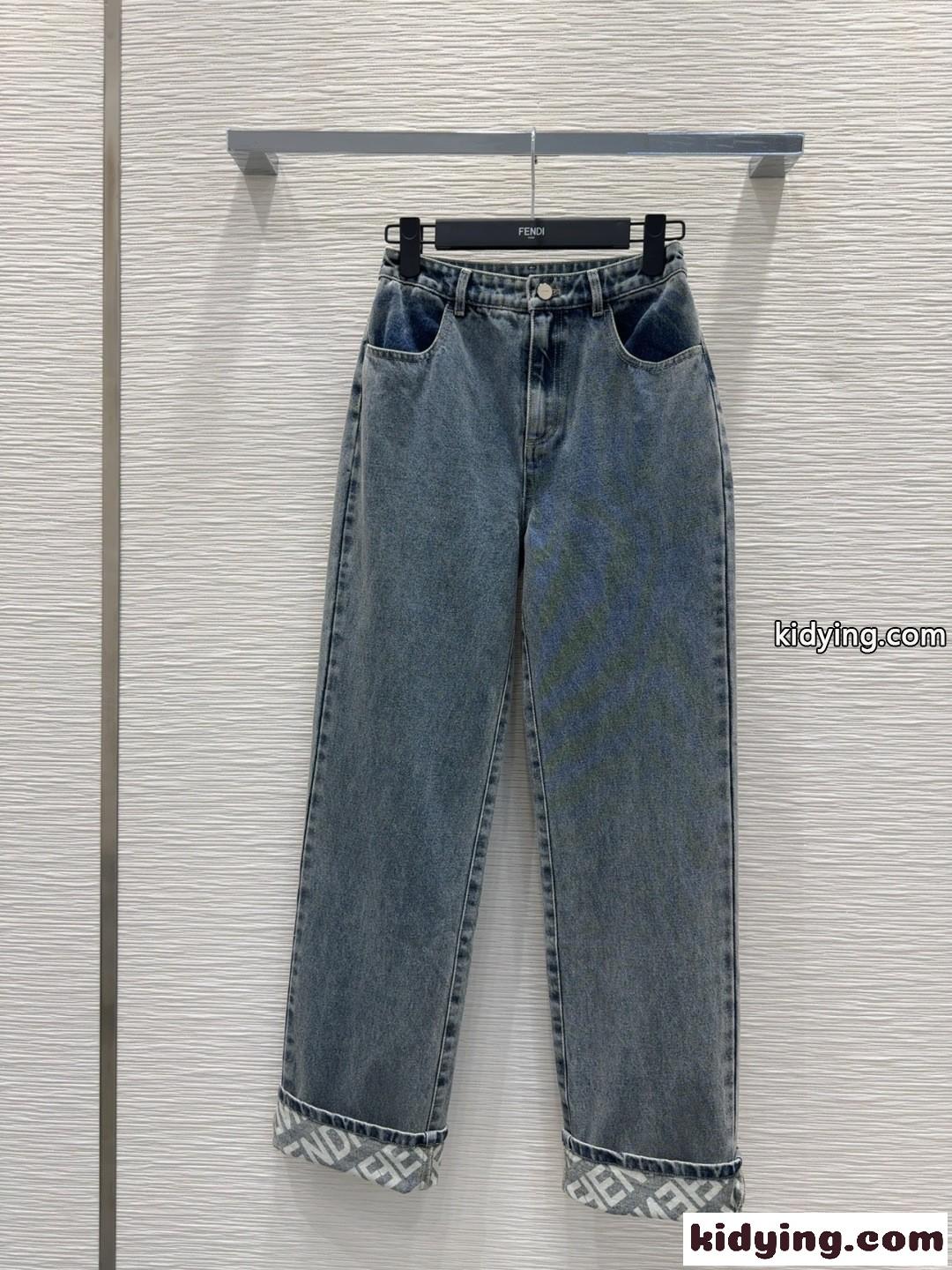 シンプル おしゃれ フェンディ ジーンズ コピー レディース デニムパンツ-0