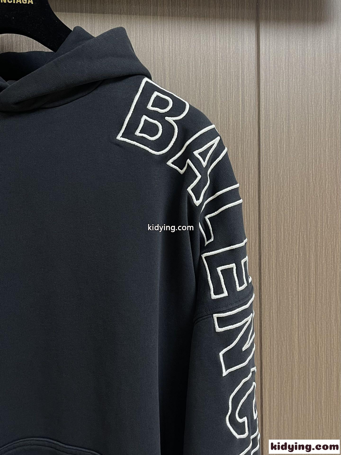 カジュアル バレンシアガ OUTLINE HOODIE オーバーサイズ コピー パーカー-2