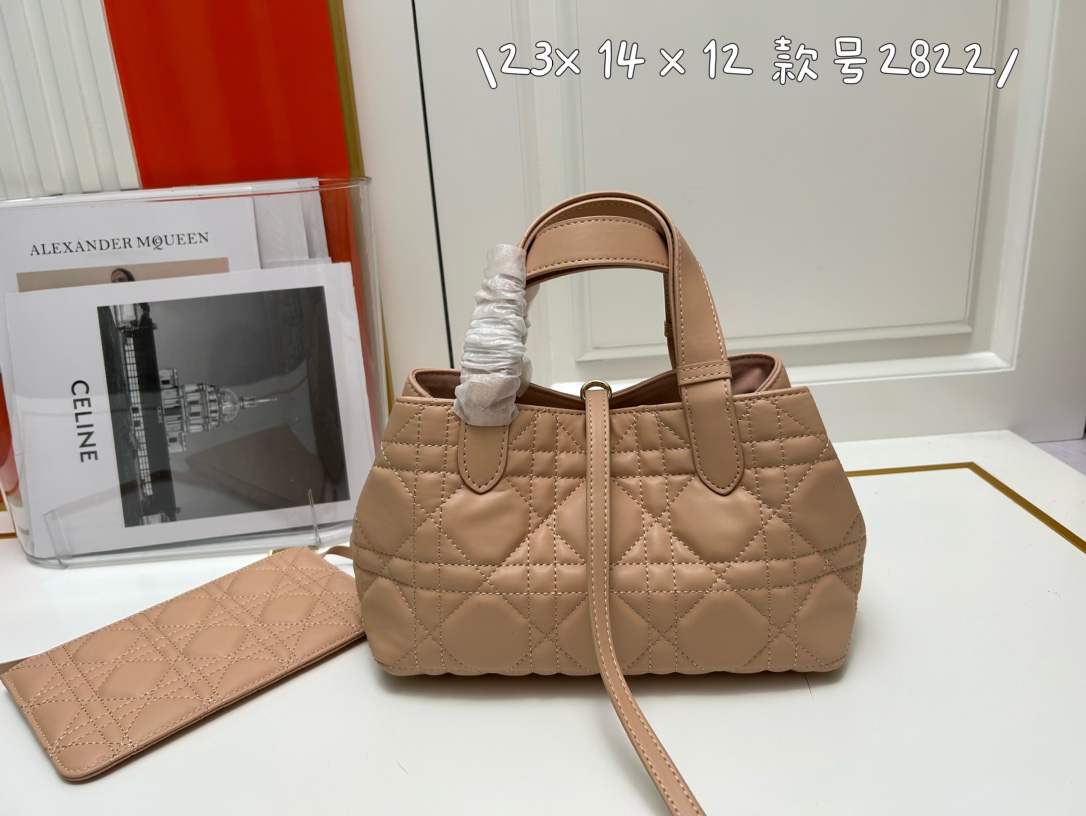 ディオール DIOR TOUJOURS トート スモール クリスチャン・ディオール バッグ コピー ピンク-1