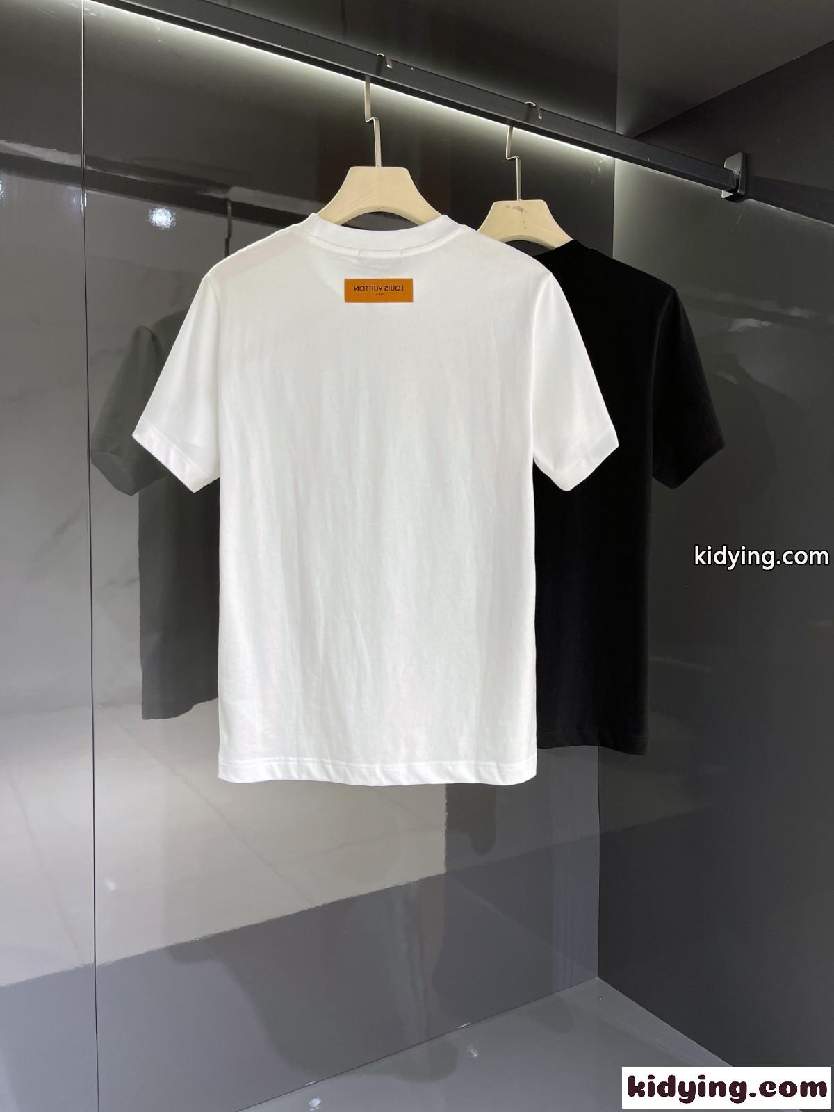 着心地いい ロゴ プリント クルーネック ルイ・ヴィトン Tシャツ コピー 半袖 メンズ トップス-3