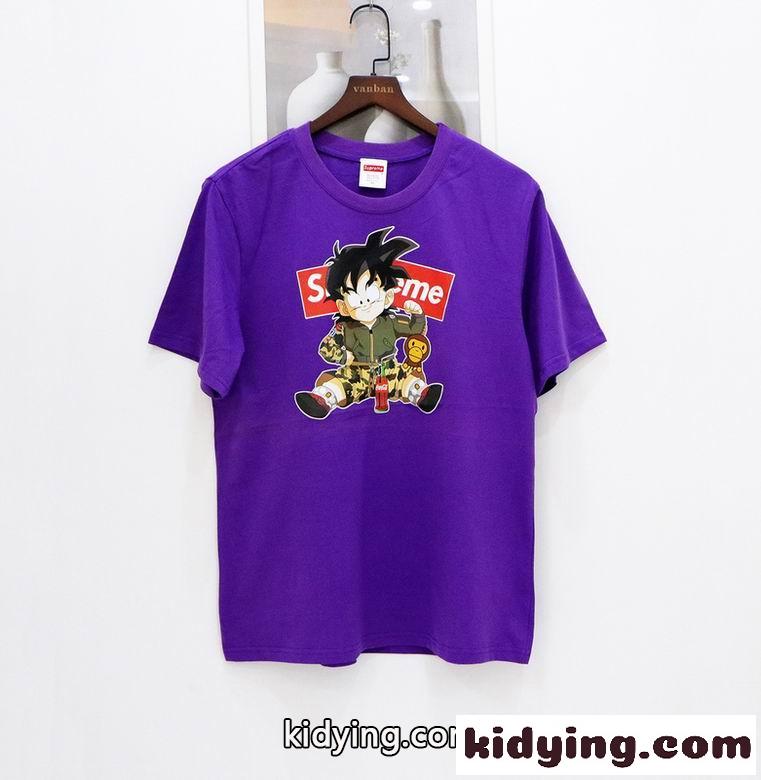 4色あり おしゃれ プリント カジュアル クルーネック 半袖 トップス シュプリーム tシャツ コピー 春夏 定番 人気-1