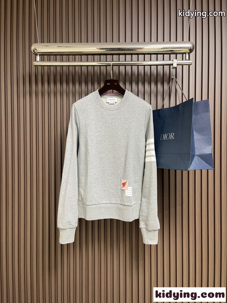 スタイリッシュ カジュアル スウェットシャツ トムブラウン Tシャツ 偽物 グレー-0
