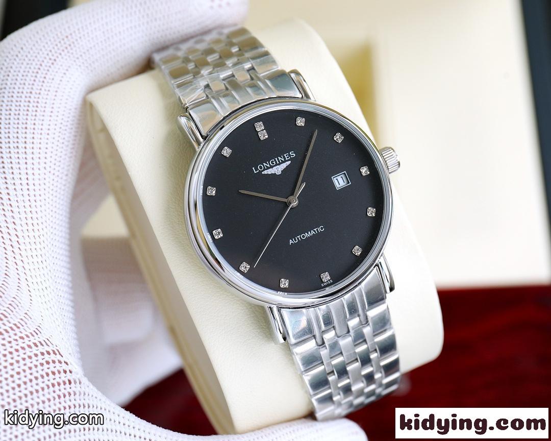 上品 人気 ロンジン 時計 コピー 腕時計 39mm 日付表示 シンプル ビジネス-0