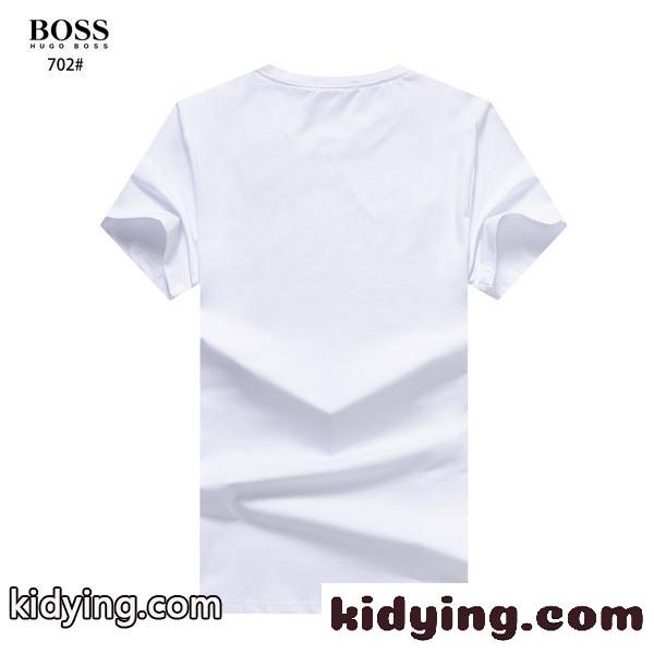 定番 クルーネック 人気 半袖 トップス ヒューゴ・ボス tシャツ コピー 着心地いい 春夏 合わせやすい ホワイト ブラック-3