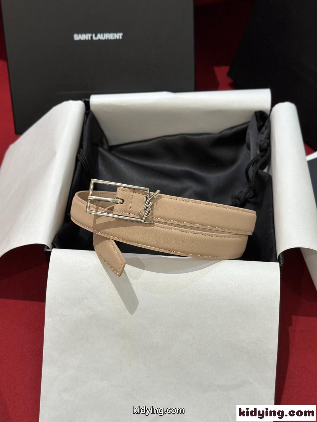 エレガント イヴ・サンローラン ベルト コピー 人気 合わせやすい YSL レザーベルト-4