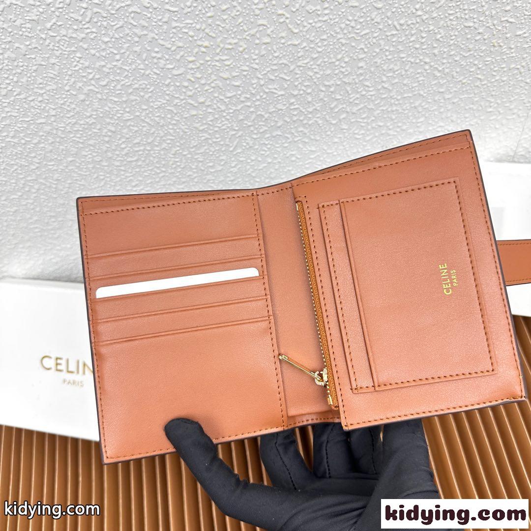 ミディアムウォレット CELINE ヴィクトワール セリーヌ 財布 コピー ブラウン-3
