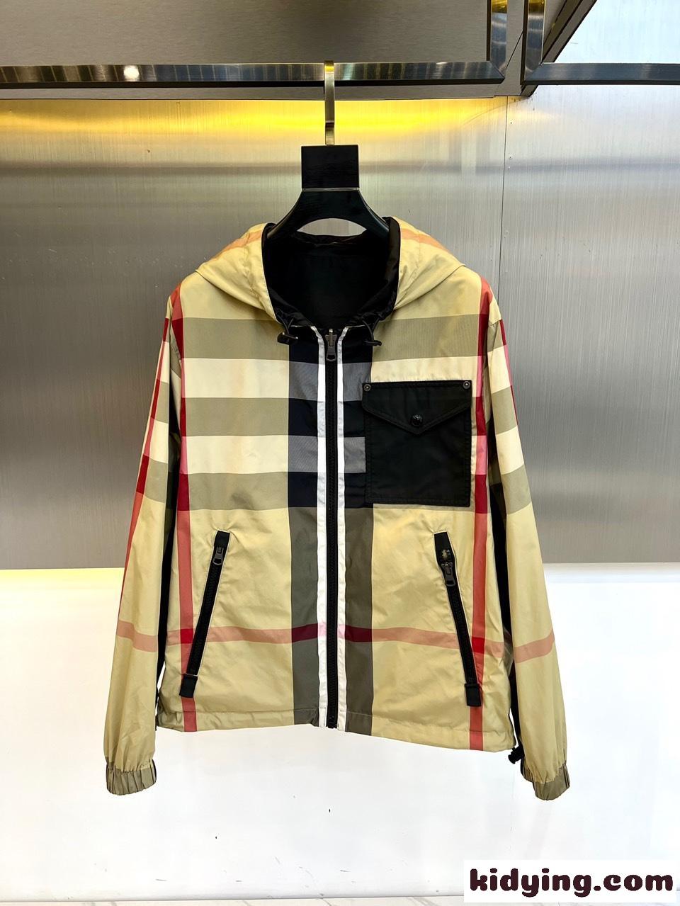 リバーシブル フード付き ブルゾン バーバリー ジャケット コピー メンズ-2