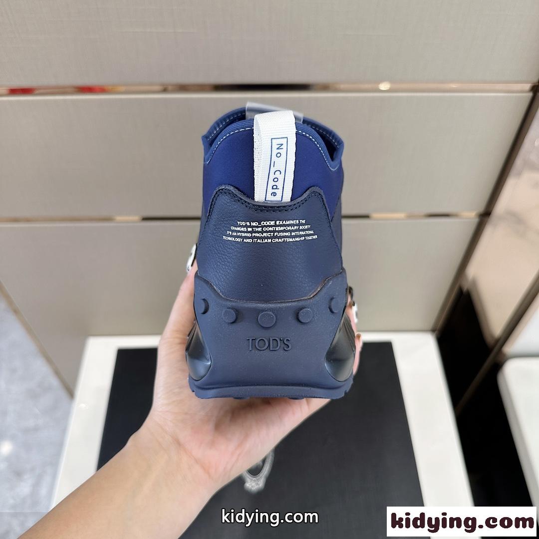 大人気 軽量 快適 トッズ NoCode J スニーカー コピー メンズシューズ ブルー-1