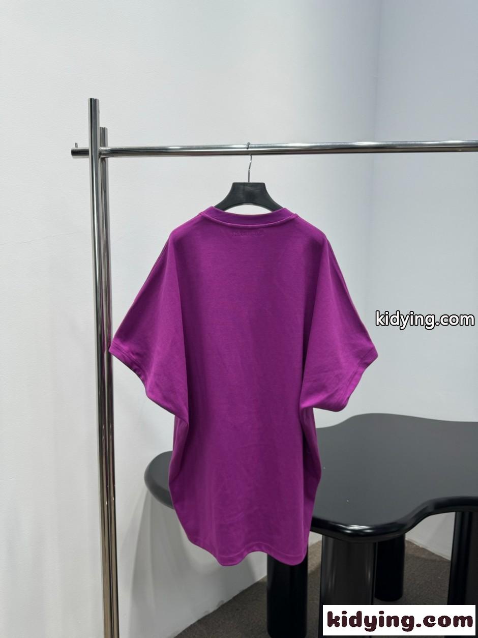 ユニセックス バレンシアガ Tシャツ 偽物 合わせやすい オーバーサイズTシャツ-0