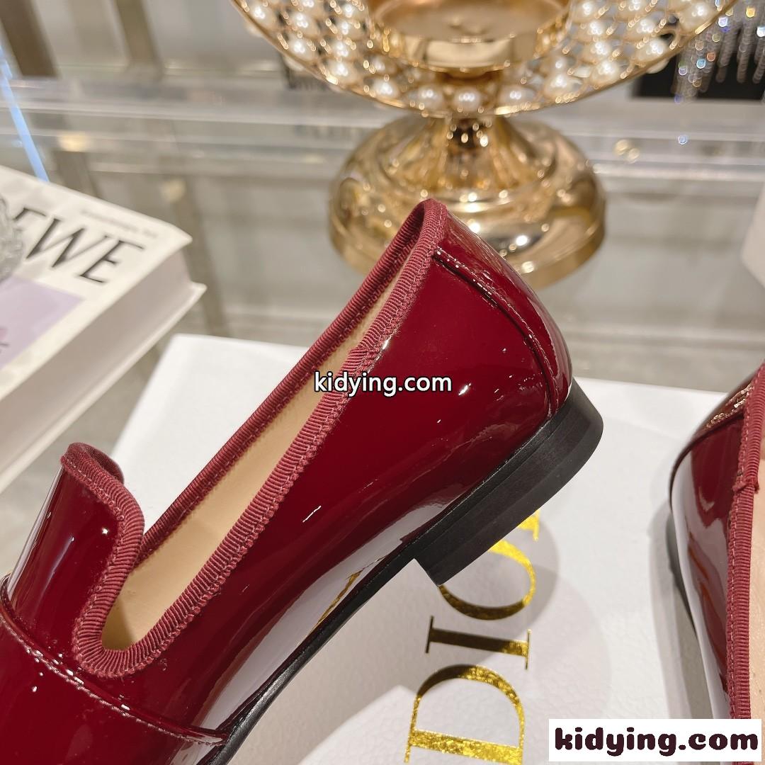 C’EST DIOR バレエフラット クリスチャン・ディオール シューズ コピー レッド-3