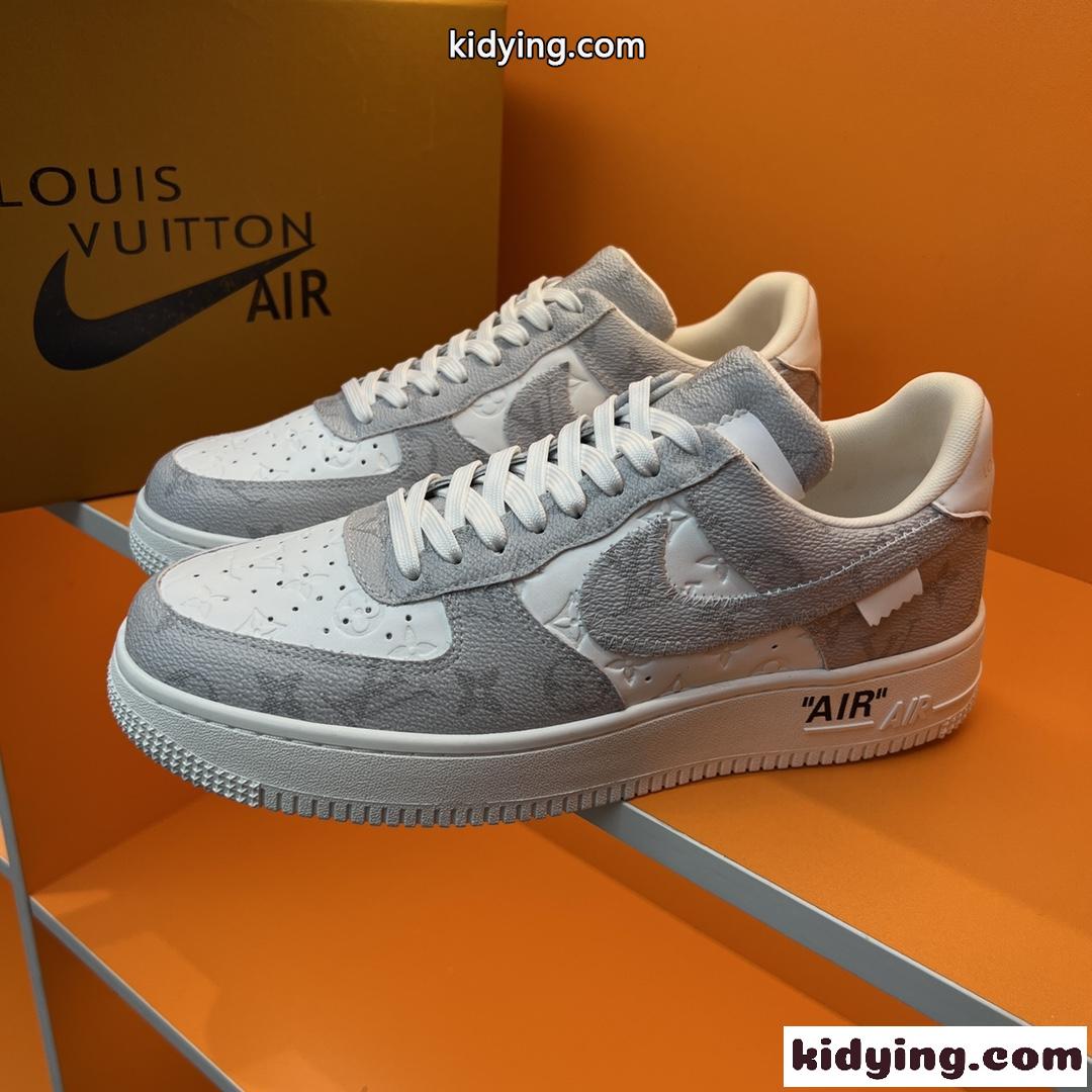 LV x OFF-WHITE x Nike メンズ おしゃれ 人気 オフホワイト スニーカー コピー スポーツシューズ-2