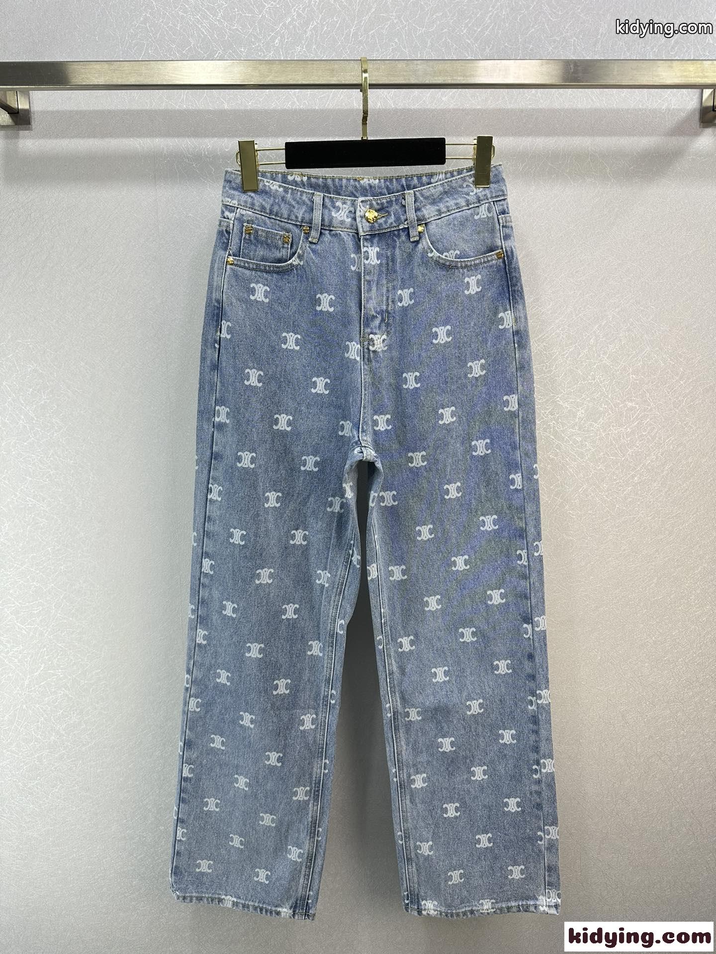 注目される トリオンフ 総柄 セリーヌ ジーンズ コピー レディース デニムパンツ-0