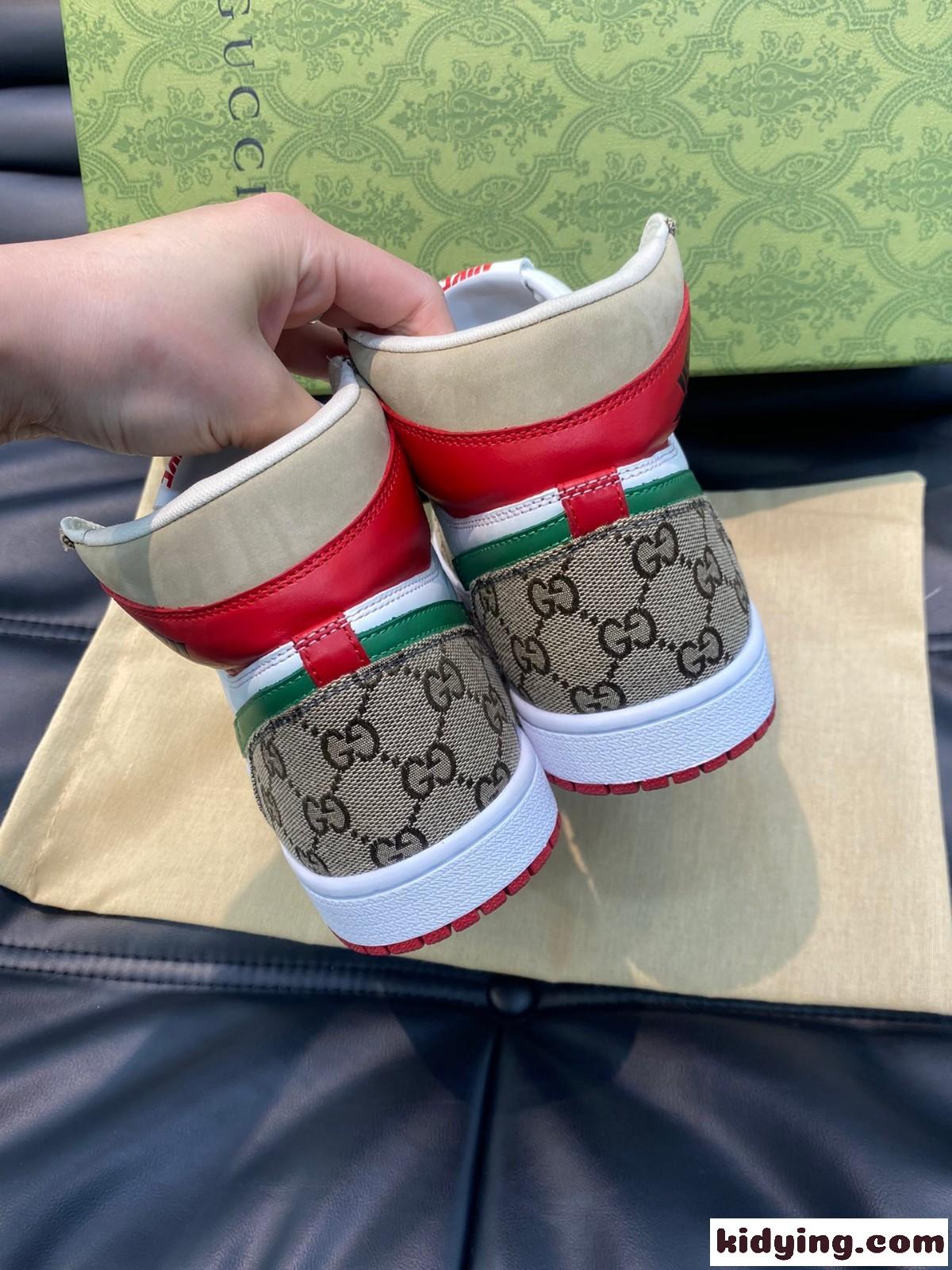 グッチ スニーカー コピー Gucci X nike ハイトップスニーカー メンズシューズ-2