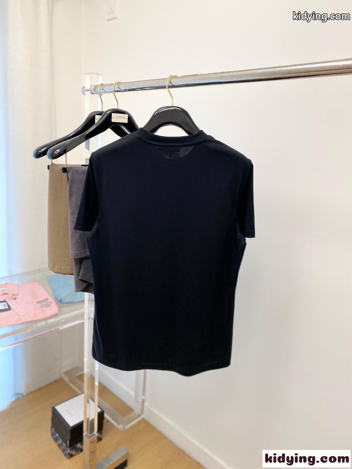 カジュアル 合わせやすい コットンTシャツ ドルチェ&ガッバーナ 半袖Tシャツ コピー ブラック-4