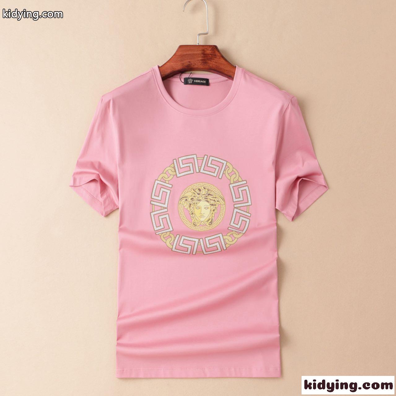 定番 クルーネック おしゃれ かっこいい メンズ ヴェルサーチェ 半袖Tシャツ コピー 春夏 トップス-0