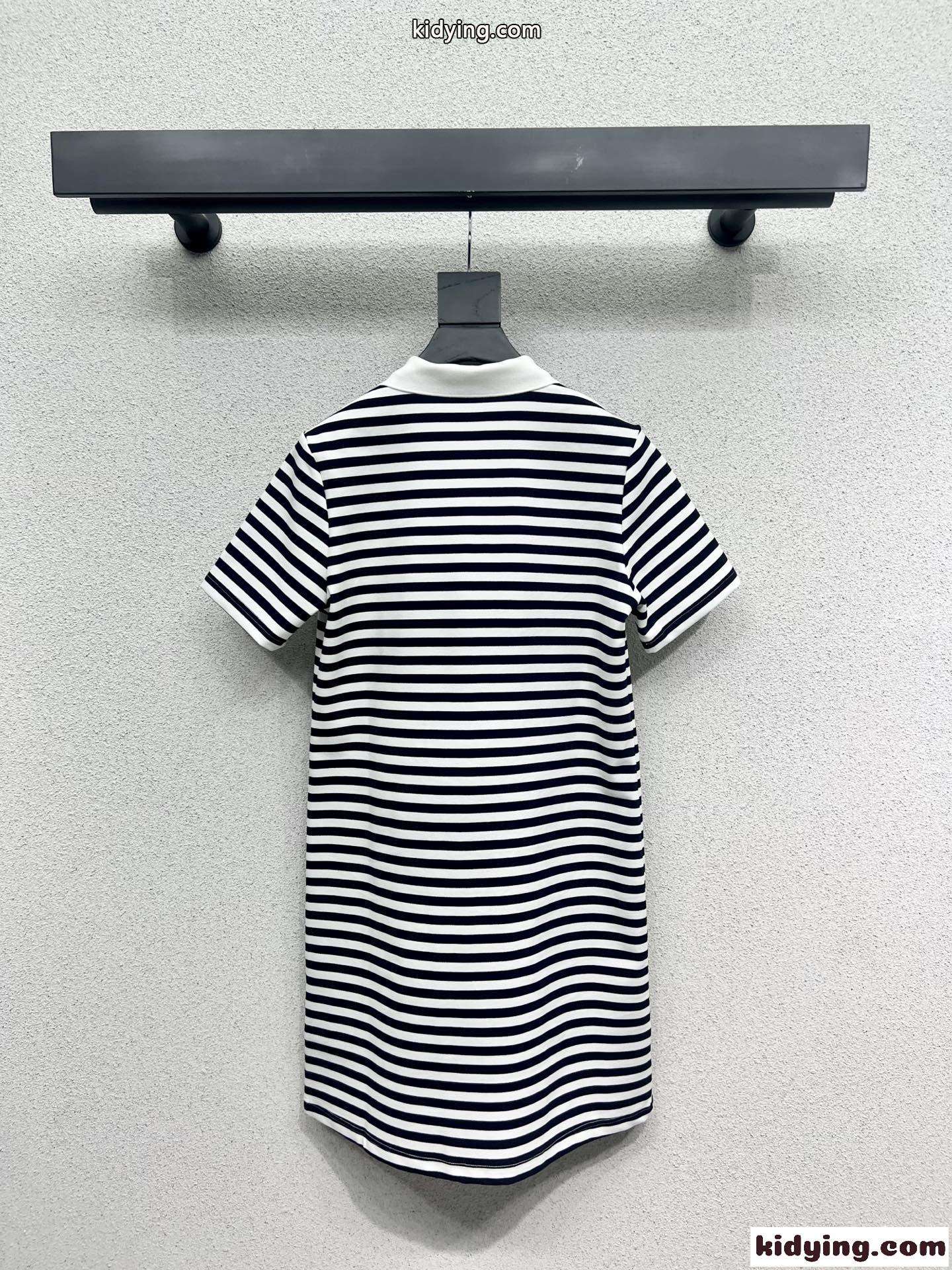 上品 カジュアル ポロ襟 半袖ワンピース プラダ ワンピース 偽物 レディース-4