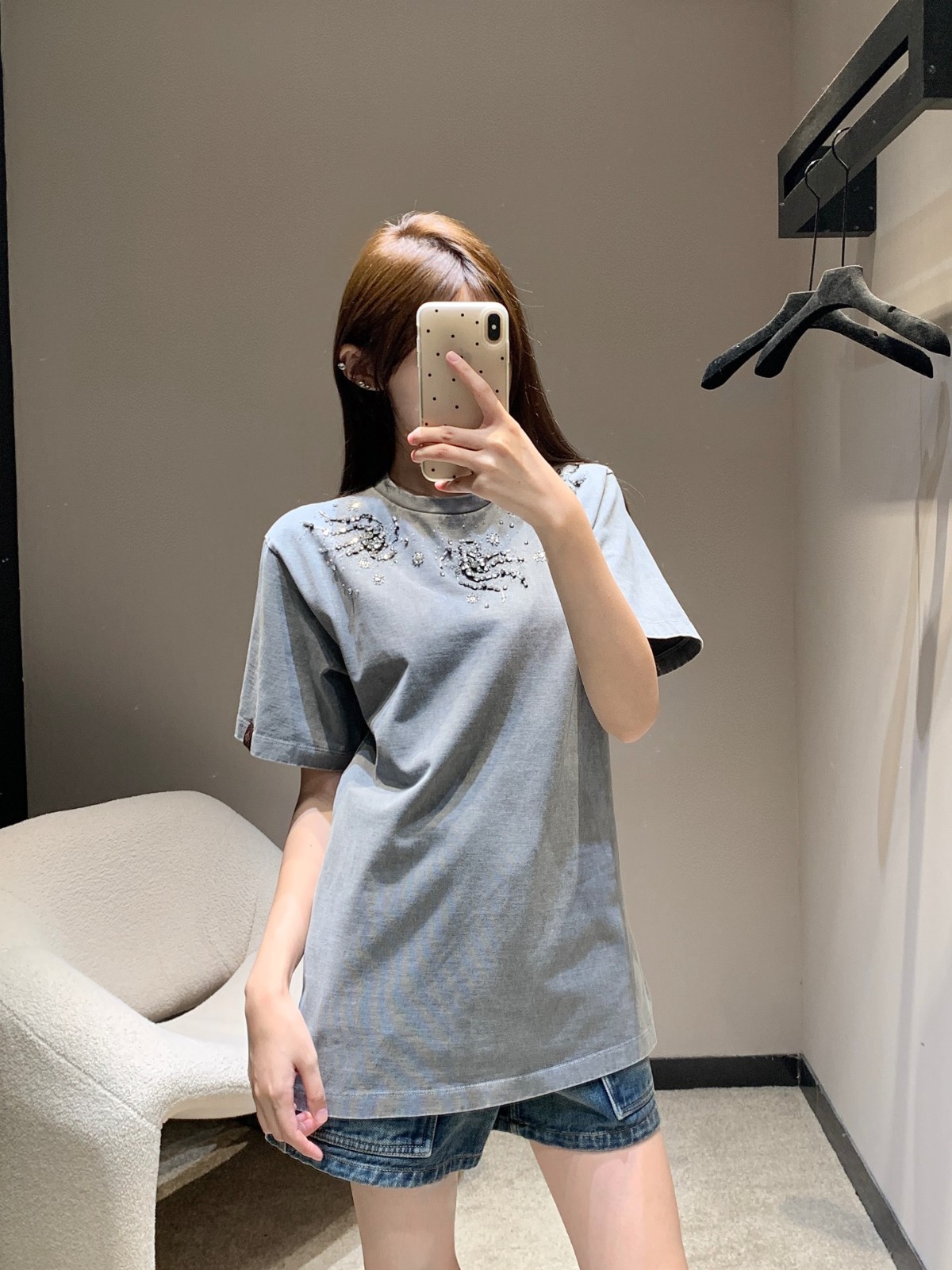 カジュアル コットン 半袖Tシャツ ルイ・ヴィトン Tシャツ コピー クルーネック-4