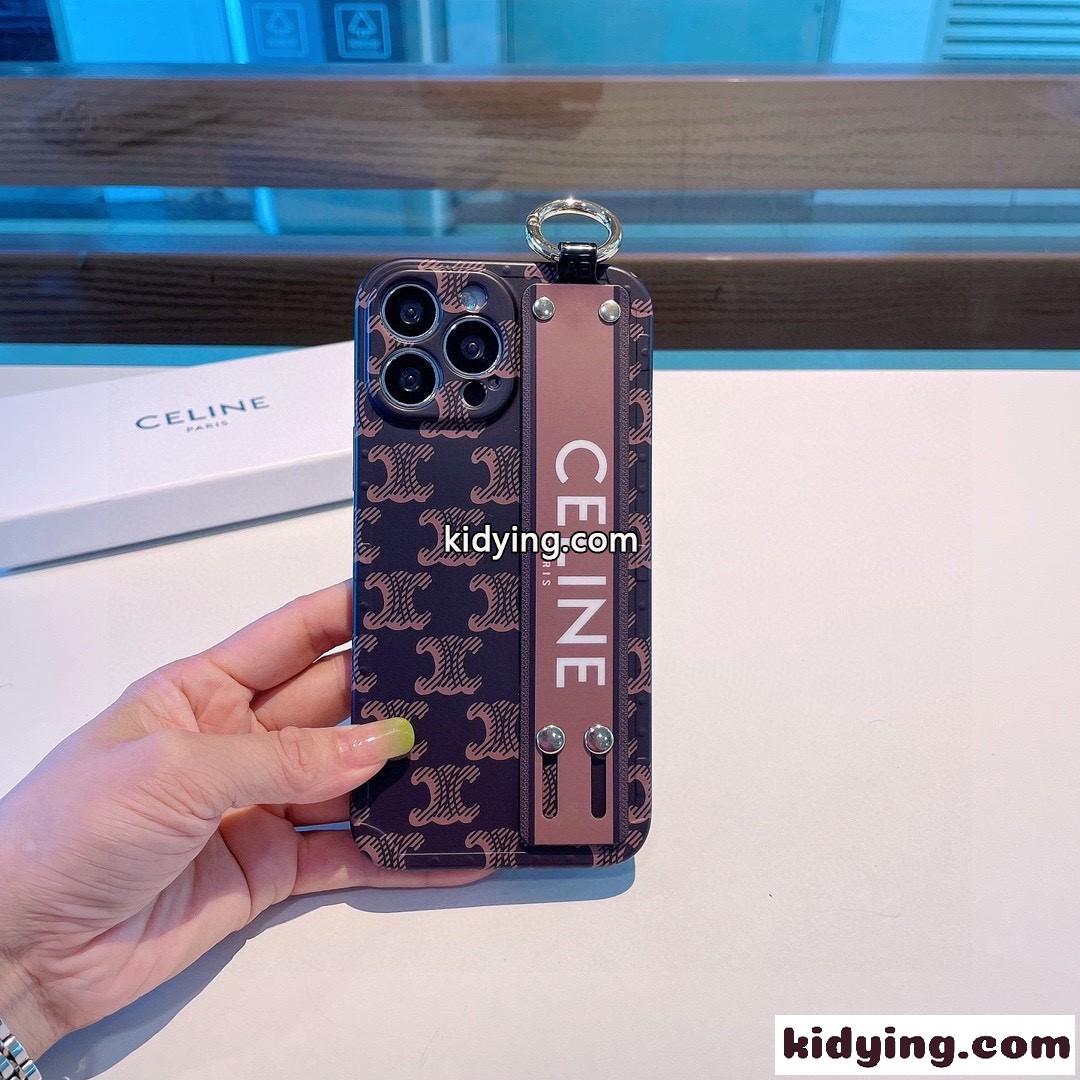 バンドホルダー付き セリーヌ アイフォンケース コピー iPhone 14 ケース スマホケース-0