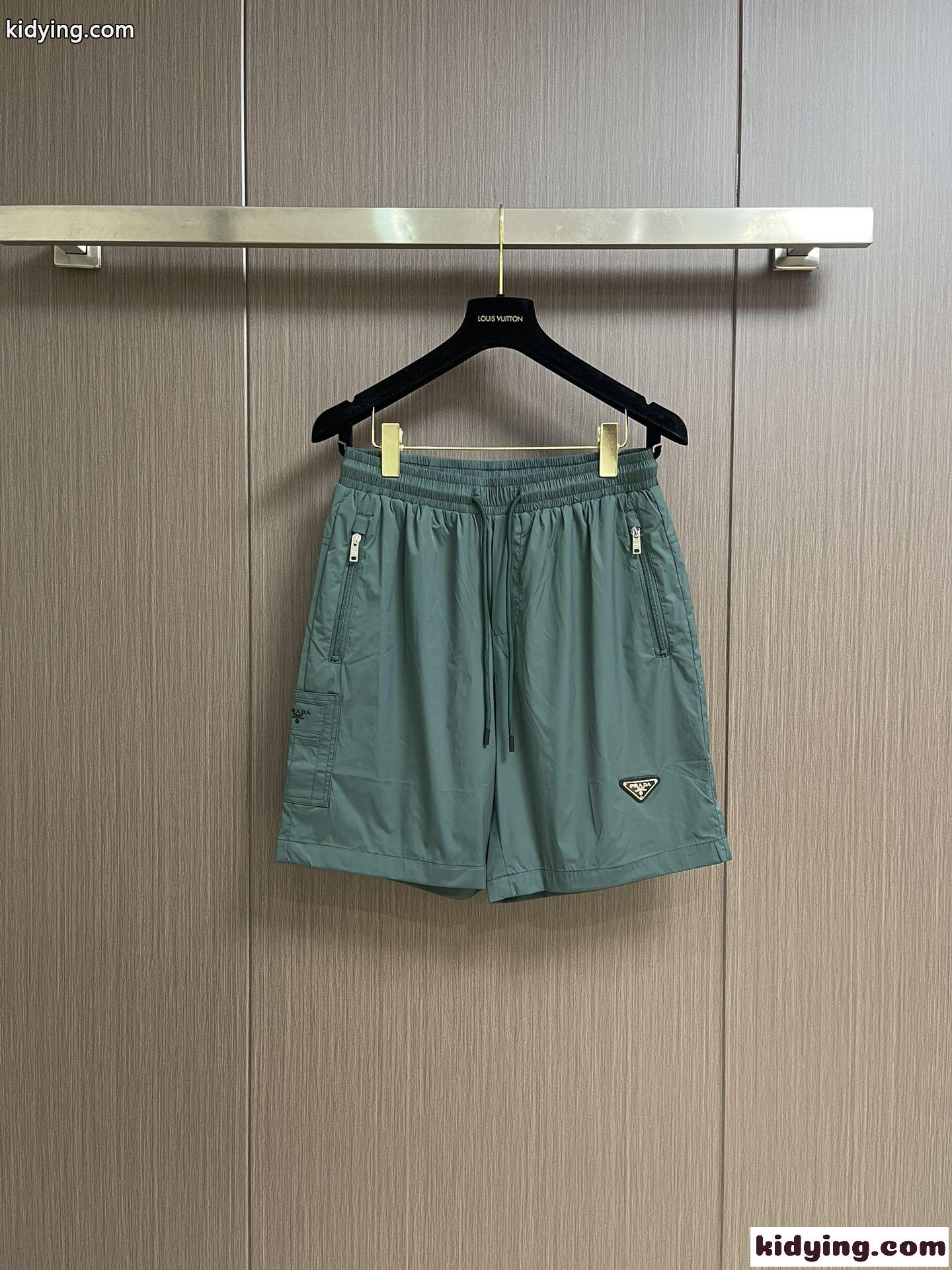 シンプル カジュアル ショートパンツ プラダ パンツ コピー グリーン-0