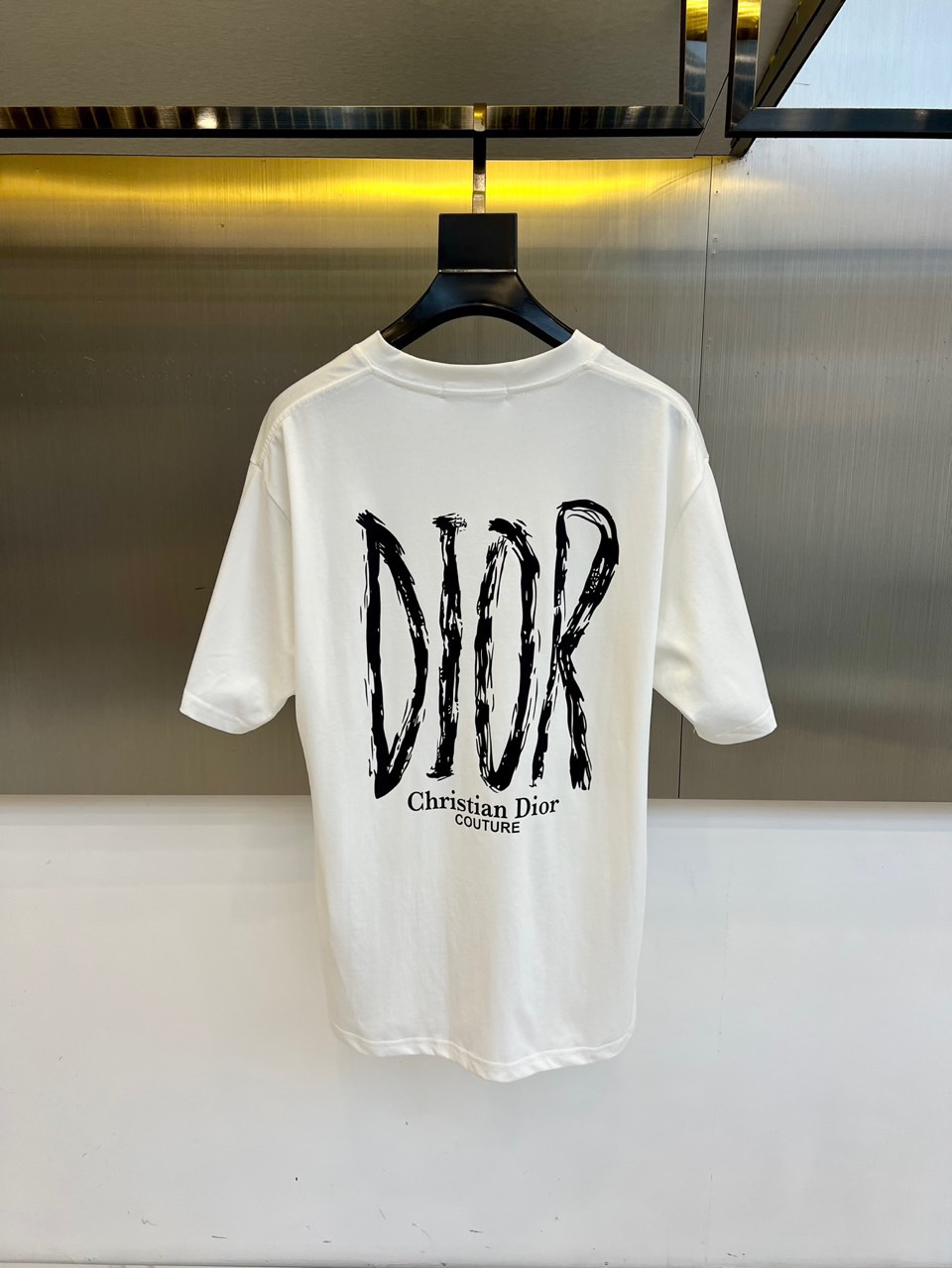 カジュアル ロゴプリント 半袖Tシャツ クリスチャン・ディオール Tシャツ 偽物 ホワイト-4