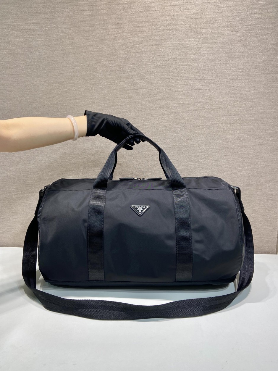 プラダ Re-Nylon x サフィアーノレザー ボストンバッグ スーパーコピー-0