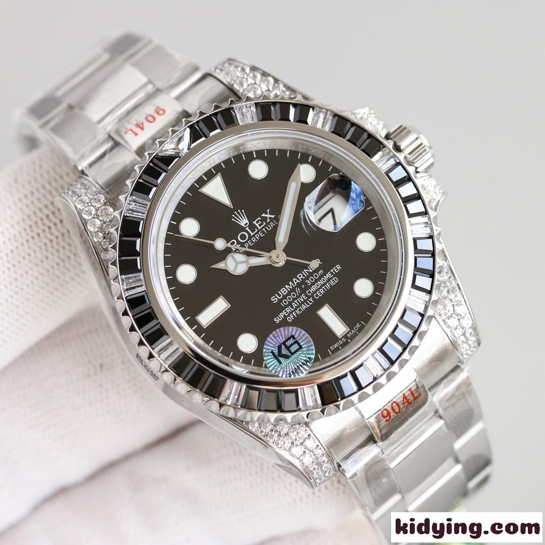 おしゃれ カジュアル 日付表示 高級 人気 自動巻き 上品 ロレックス 腕時計 コピー 40mm ウォッチ-0