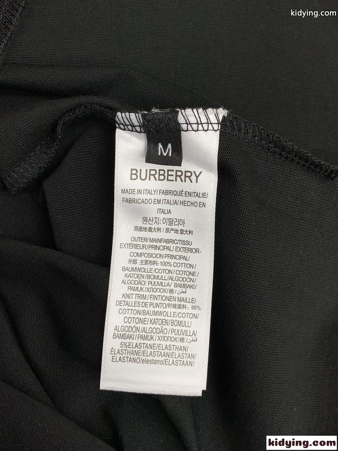おしゃれ ストライプ コットンTシャツ バーバリー Tシャツ コピー 半袖 トップス ブラック-3