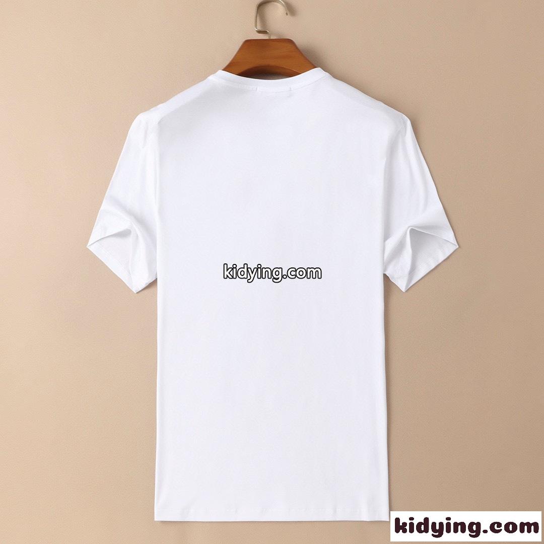 5色あり シンプル 高級感 ロゴ プリント クルーネック 定番 ヴェルサーチェ 半袖Tシャツ コピー 柔らかい 快適 トップス-3