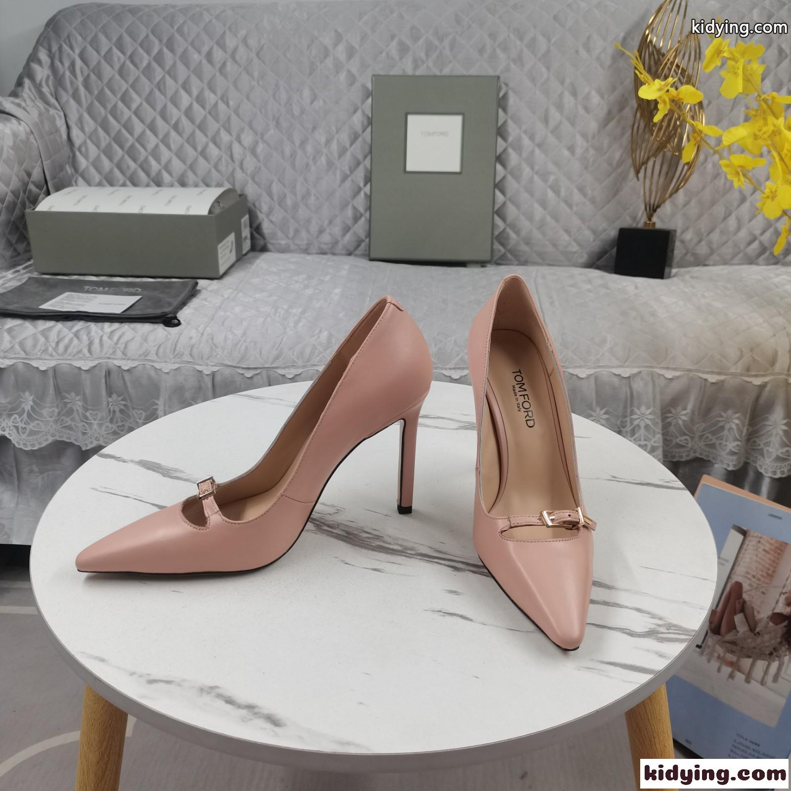 洗練された Angelina レザーパンプス トムフォード パンプス コピー ピンク-2