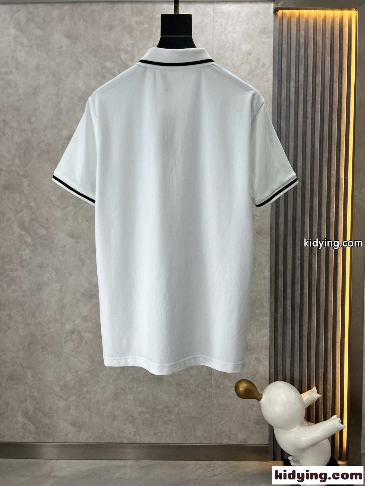 ヴェルサーチェ Tシャツ スーパーコピー コットンピケ ポロシャツ ホワイト-1