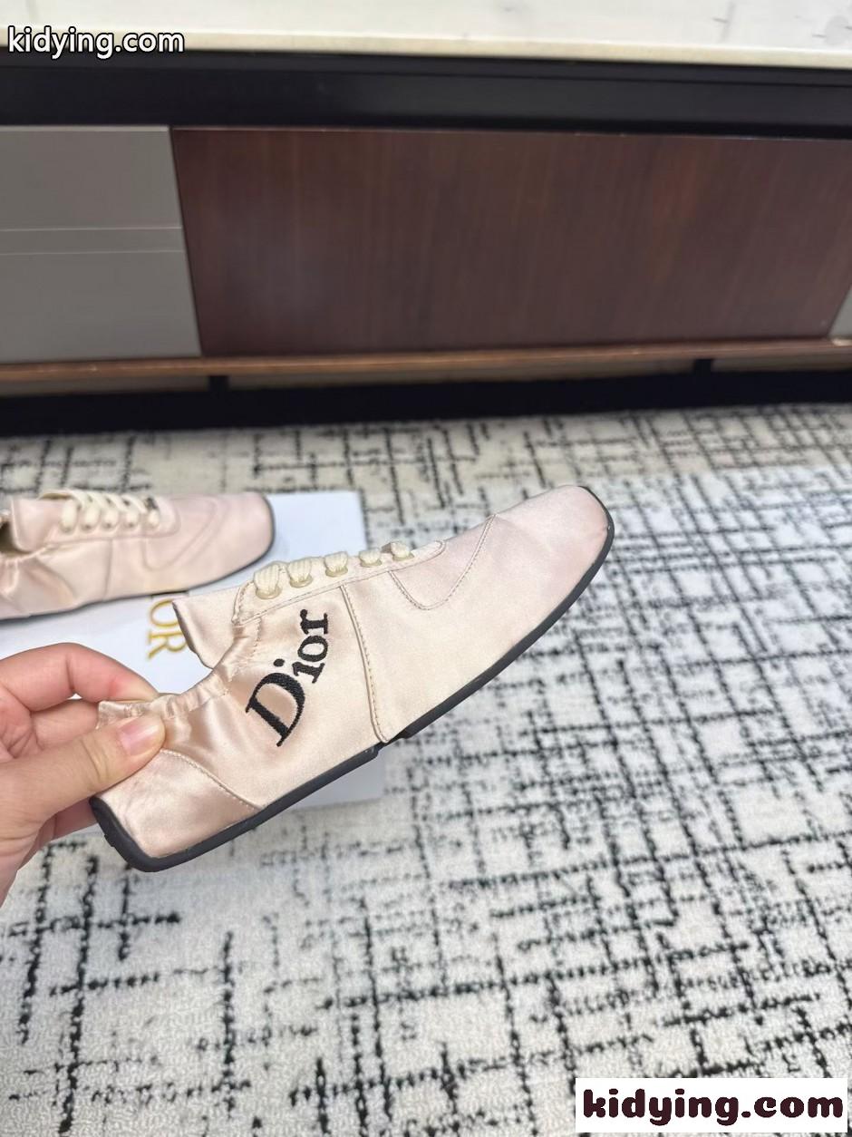 フェミニン サテン Dior Coeur スニーカー クリスチャン・ディオール コピー-0