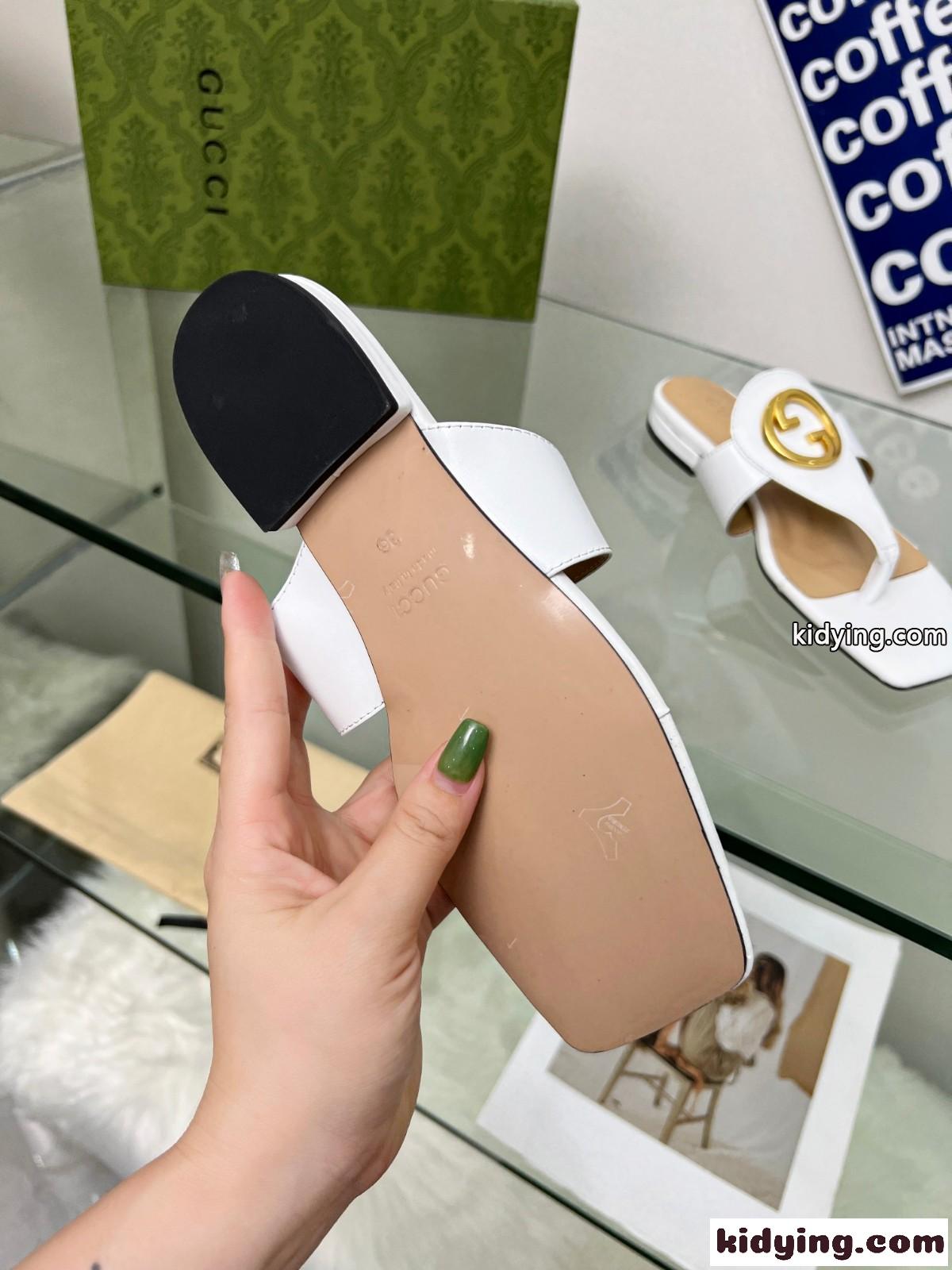 GUCCI グッチ ブロンディ トングサンダル スーパーコピー レディース ホワイト-3