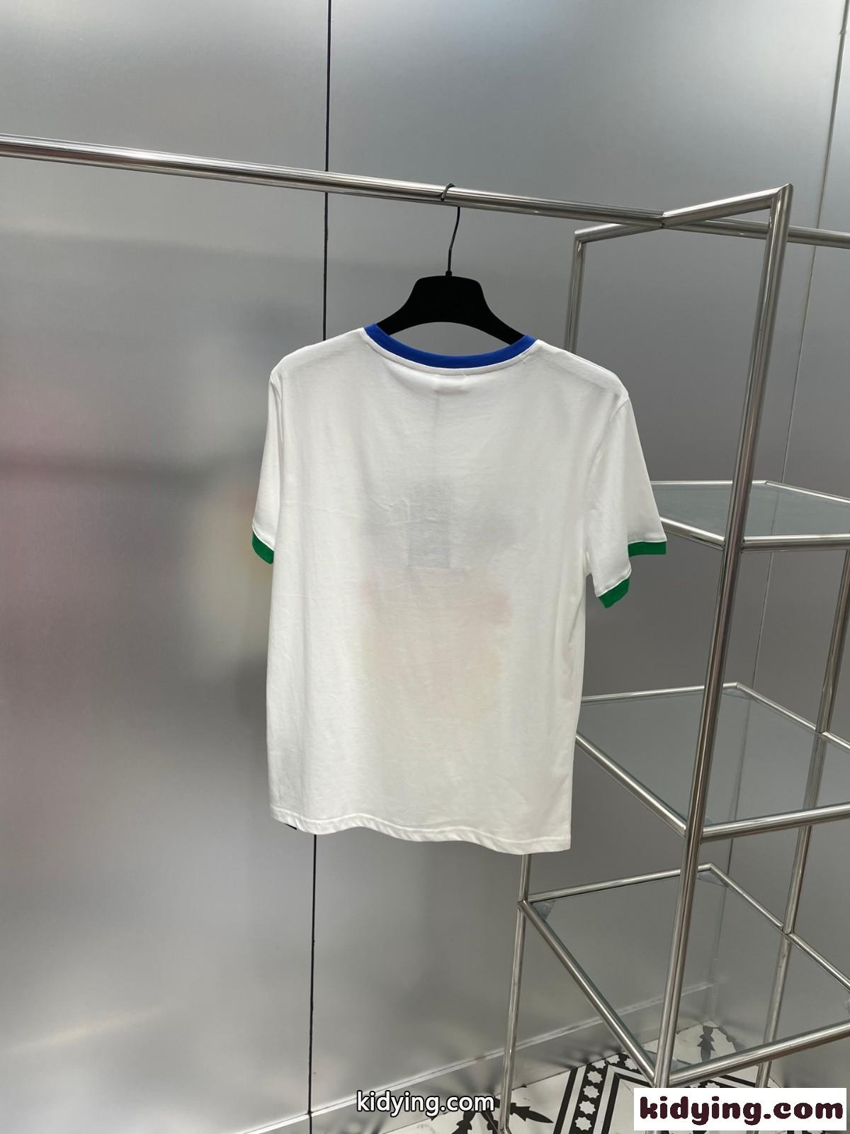 レトロ おしゃれ プリント カジュアル イヴ・サンローラン 半袖Tシャツ コピー クルーネック トップス レディース-0