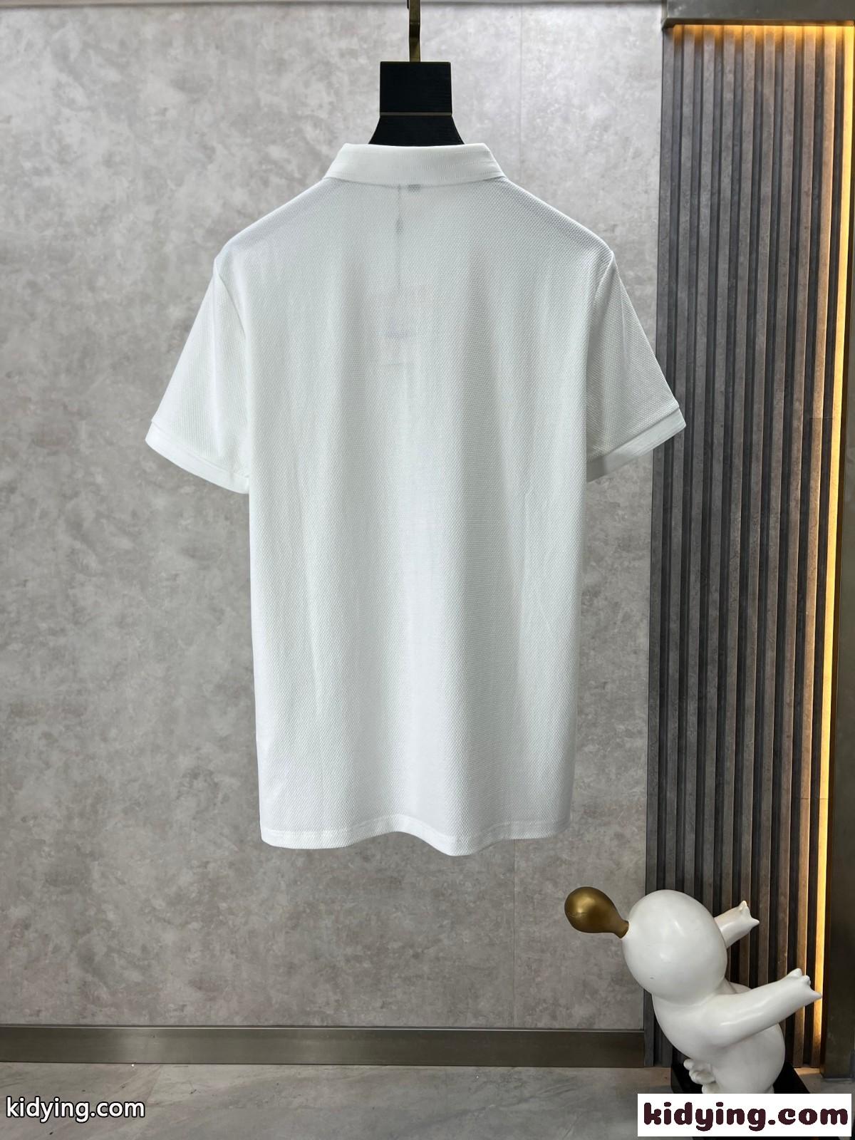 エルメネジルド・ゼニア Tシャツ コピー カジュアル 定番 半袖 ポロシャツ ホワイト-1