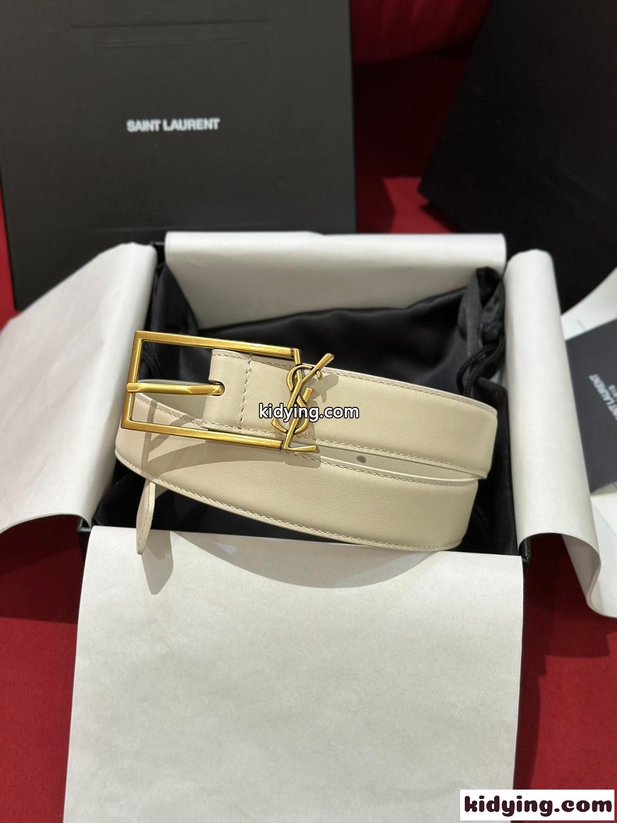 人気 エレガント YSL レザーベルト イヴ・サンローラン ベルト コピー 合わせやすい-2