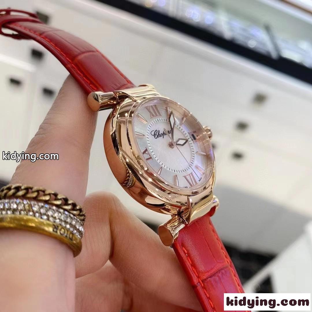 おしゃれ 革ベルト レディース 36mm 腕時計 ショパール 時計 コピー ウォッチ-4