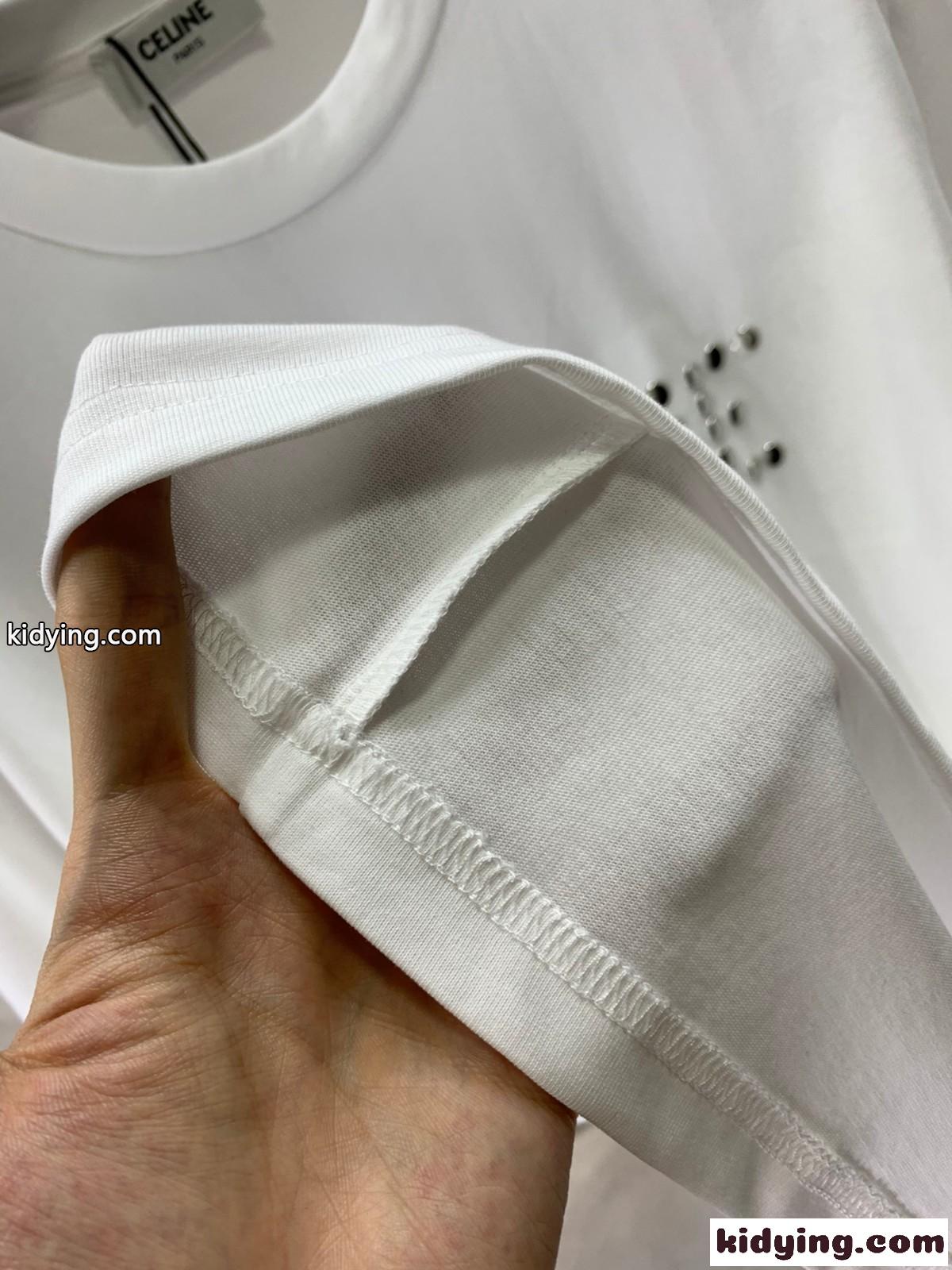 おしゃれ 快適 コットン クルーネック 半袖Tシャツ セリーヌ Tシャツ コピー メンズ-4