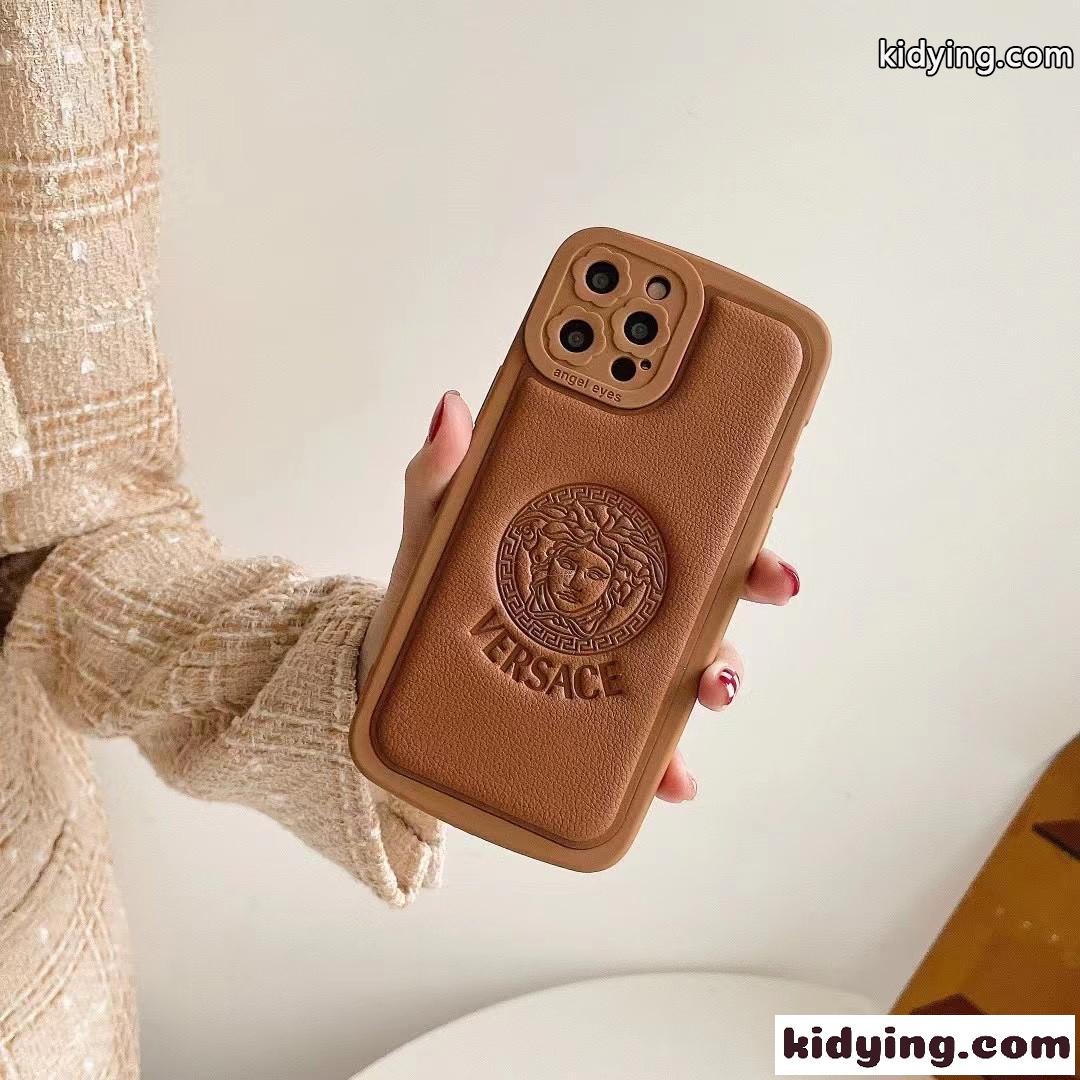 5色あり 可愛い おしゃれ レザー 携帯カバー ヴェルサーチェ アイフォンケース コピー スマートフォンケース-0