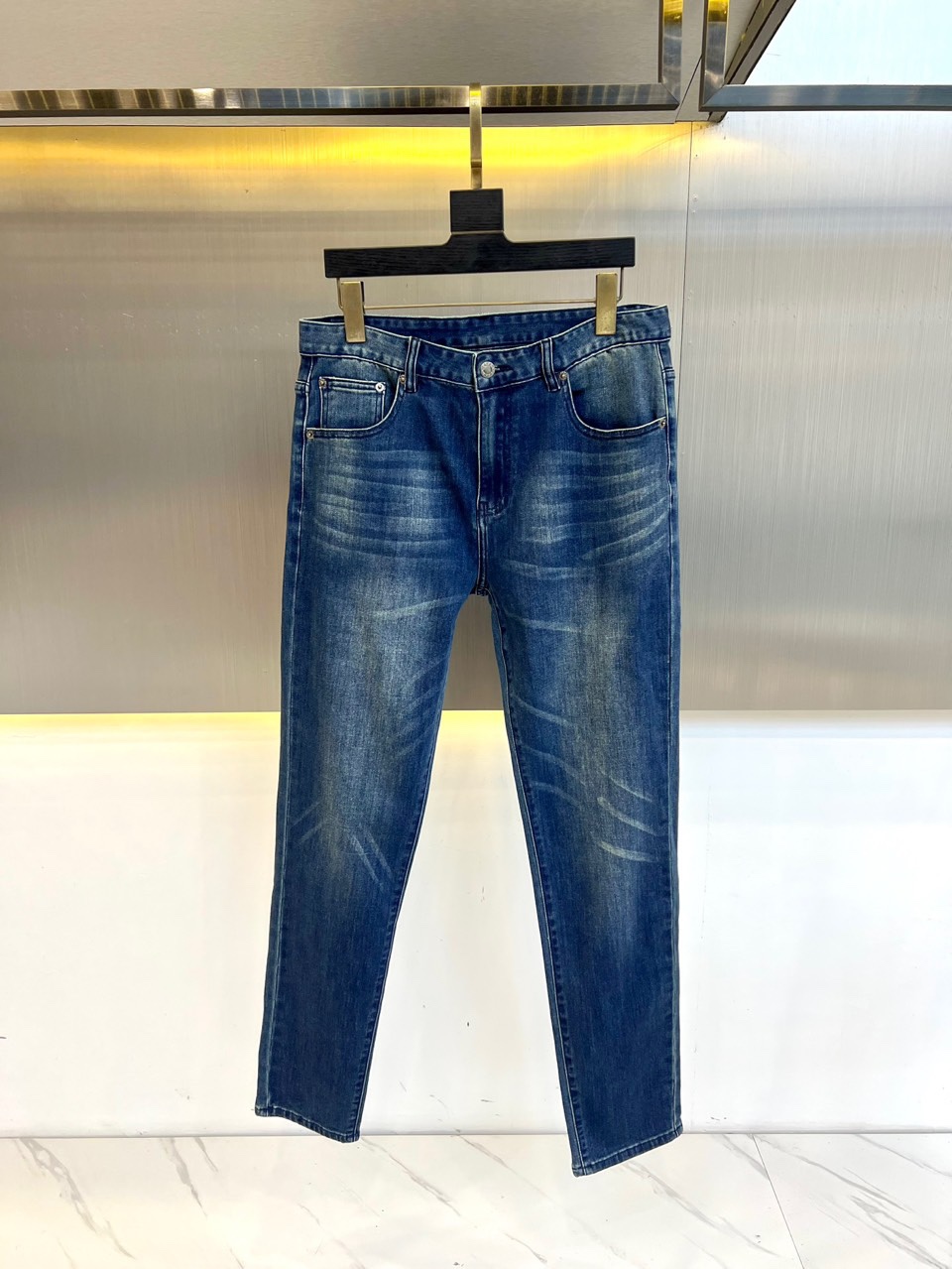 シンプル 合わせやすい メンズ デニムパンツ プラダ ジーンズ 偽物-1