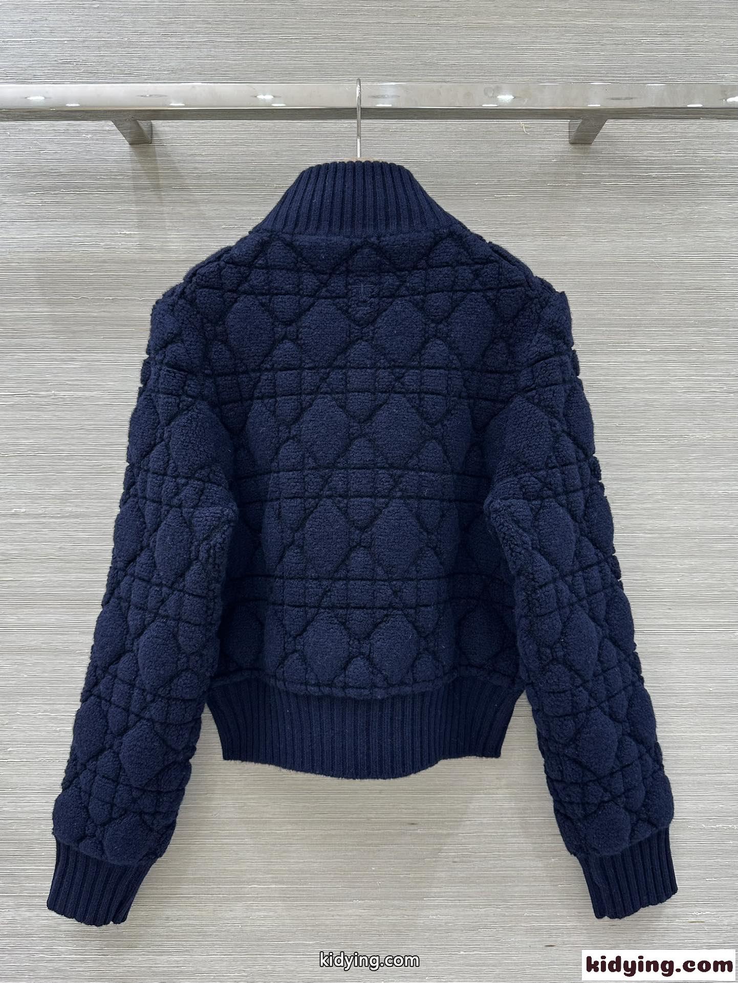 DiorAlps ジップカーディガン クリスチャン・ディオール ニット コピー ネイビー-4