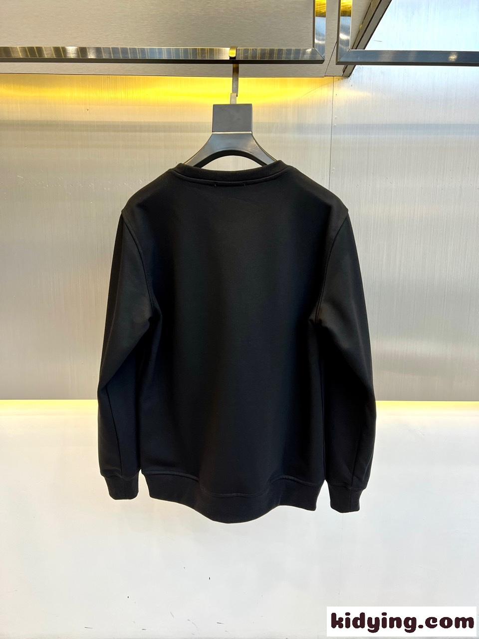 シンプル グラデーションロゴ ジバンシィ Tシャツ コピー クルーネック スウェットシャツ ブラック-4