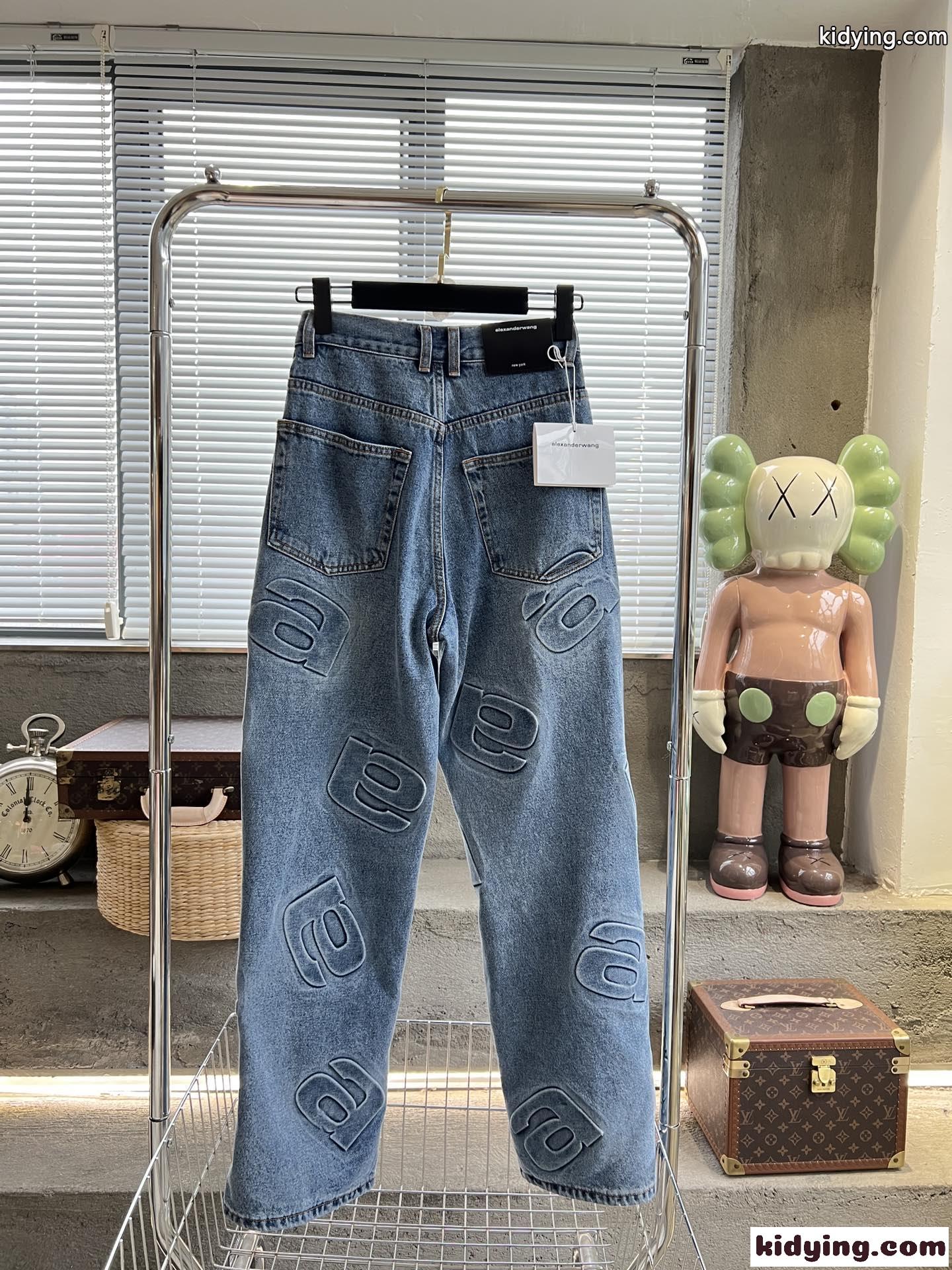 人気 カジュアル ゆったり リラックス アレキサンダーワング ジーンズ コピー レディース デニムパンツ-1
