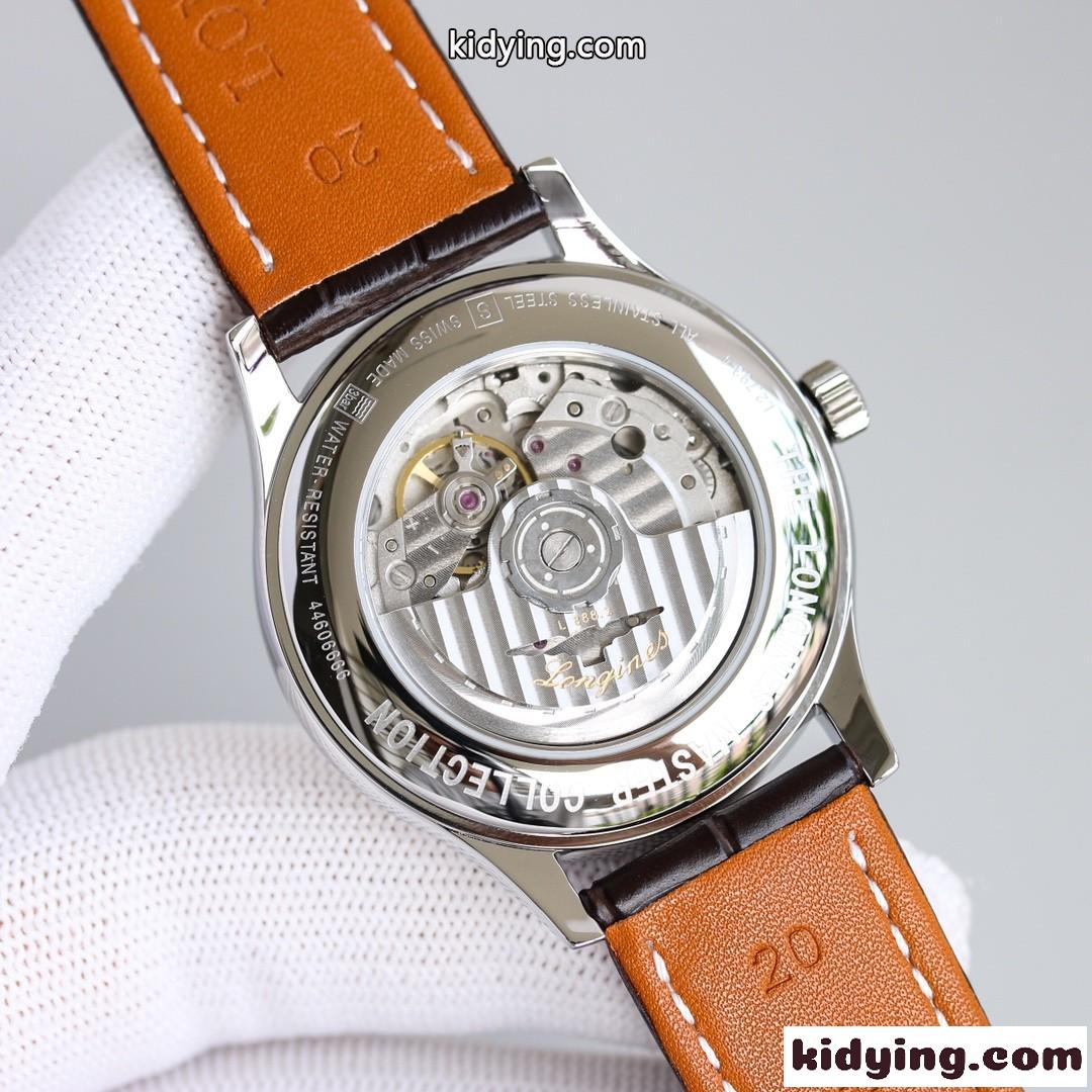 エレガント カジュアル かっこいい ロンジン 時計 コピー メンズ 腕時計 ビジネス サファイアガラス 40mm-4