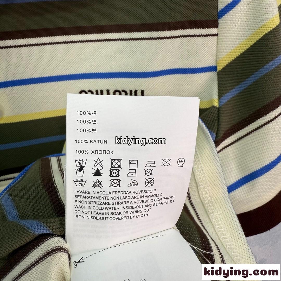 カジュアル お洒落 半袖 ポロシャツ ミュウミュウ Tシャツ コピー コットン-3