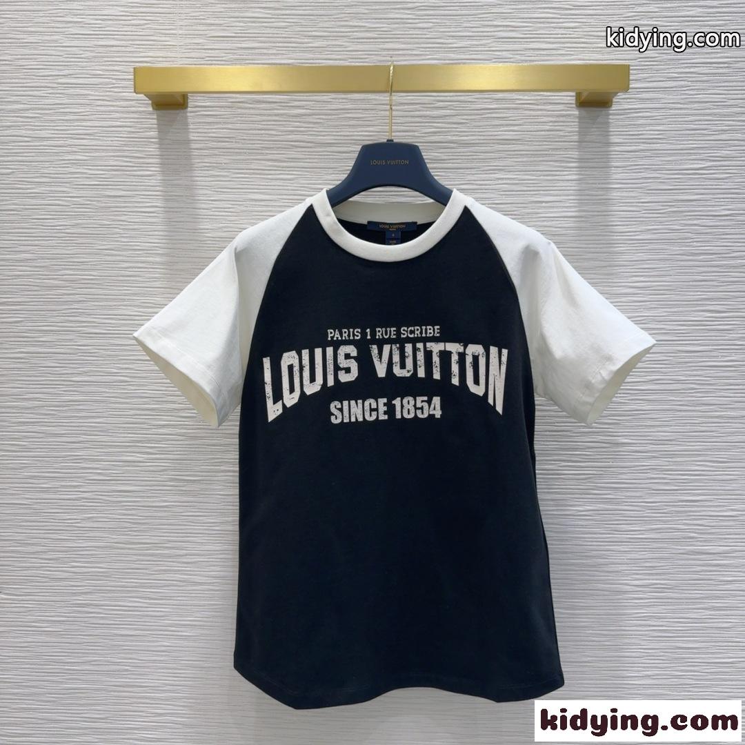 シグネチャー バーシティTシャツ ルイ・ヴィトン 半袖Tシャツ コピー トップス-0