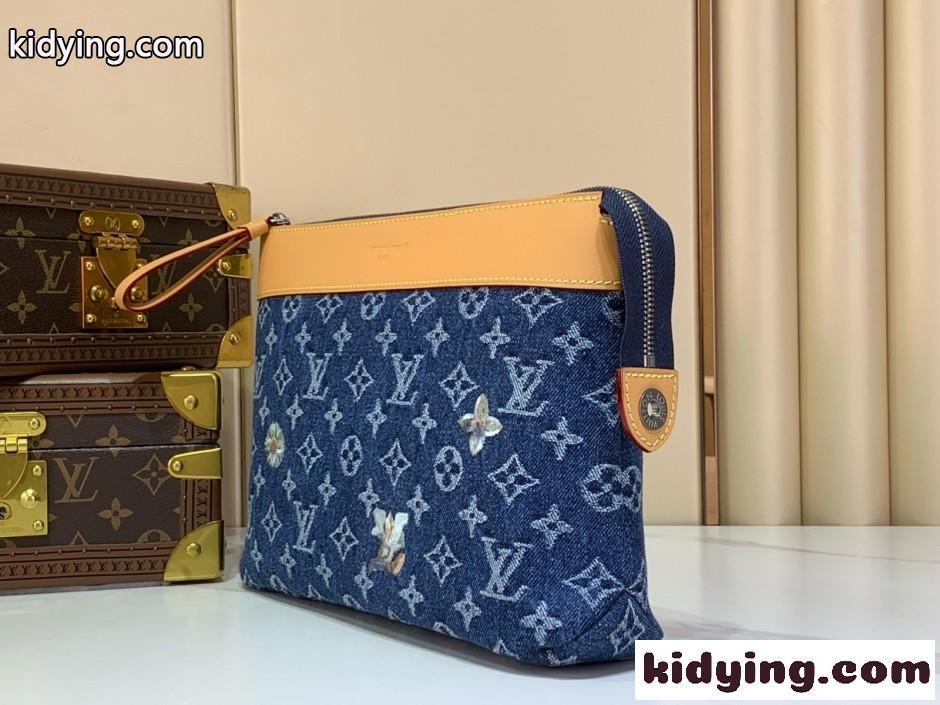 フラワー刺繍 ソフトトラベルポーチ ルイ・ヴィトン バッグ スーパーコピー M27559-0