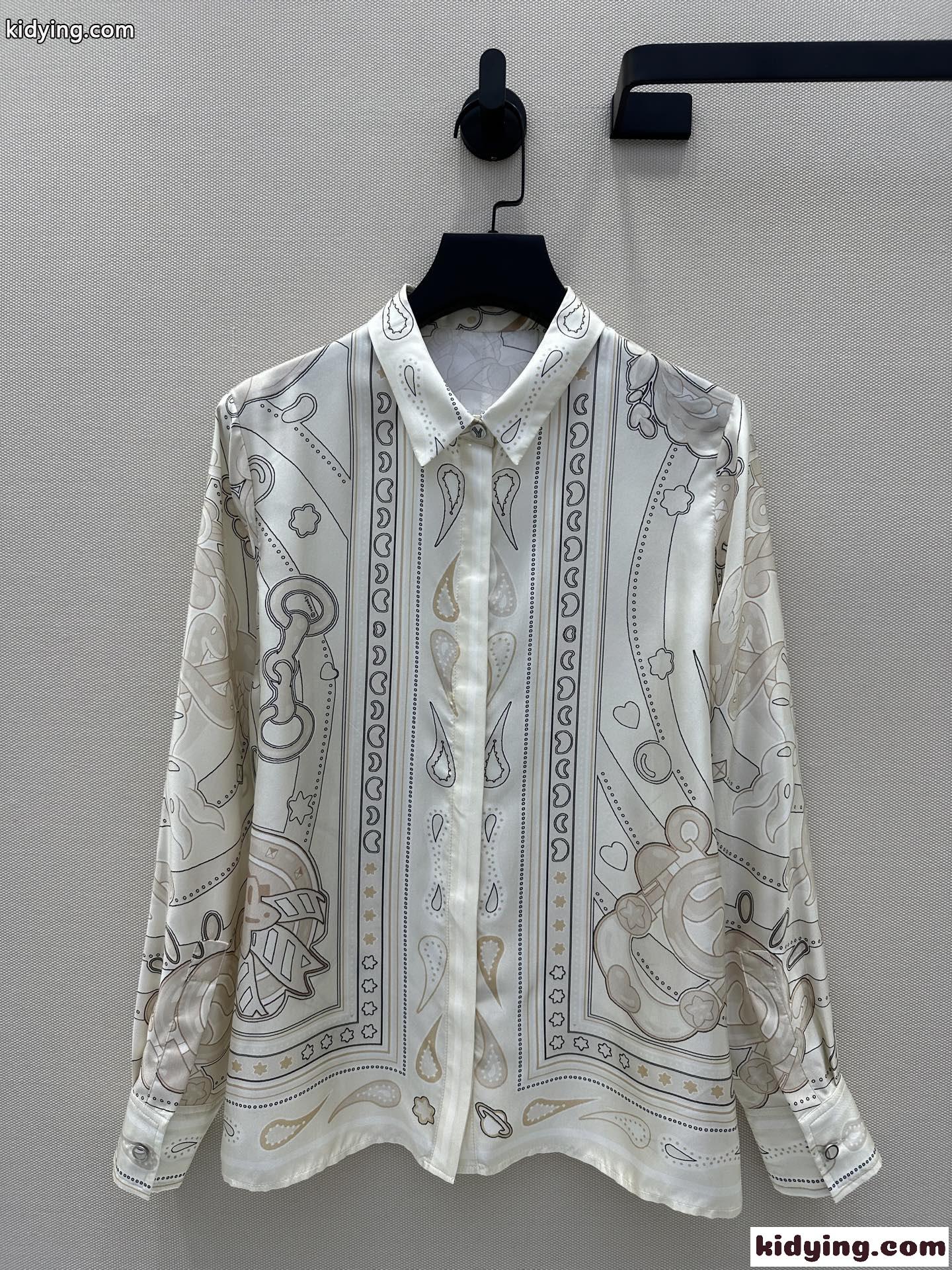 上品 プリント シルクシャツ エルメス シャツ コピー レディース トップス-1